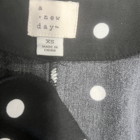 A New Day Women's Black and White Polka Dot Dress, XS - Picture 6 of 7